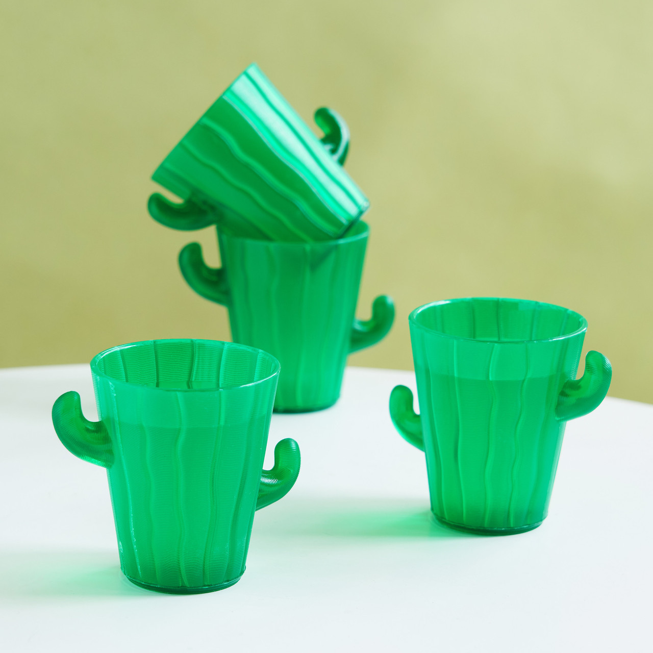 Cactus Shot Glasses, Set of 4 by True Zoo