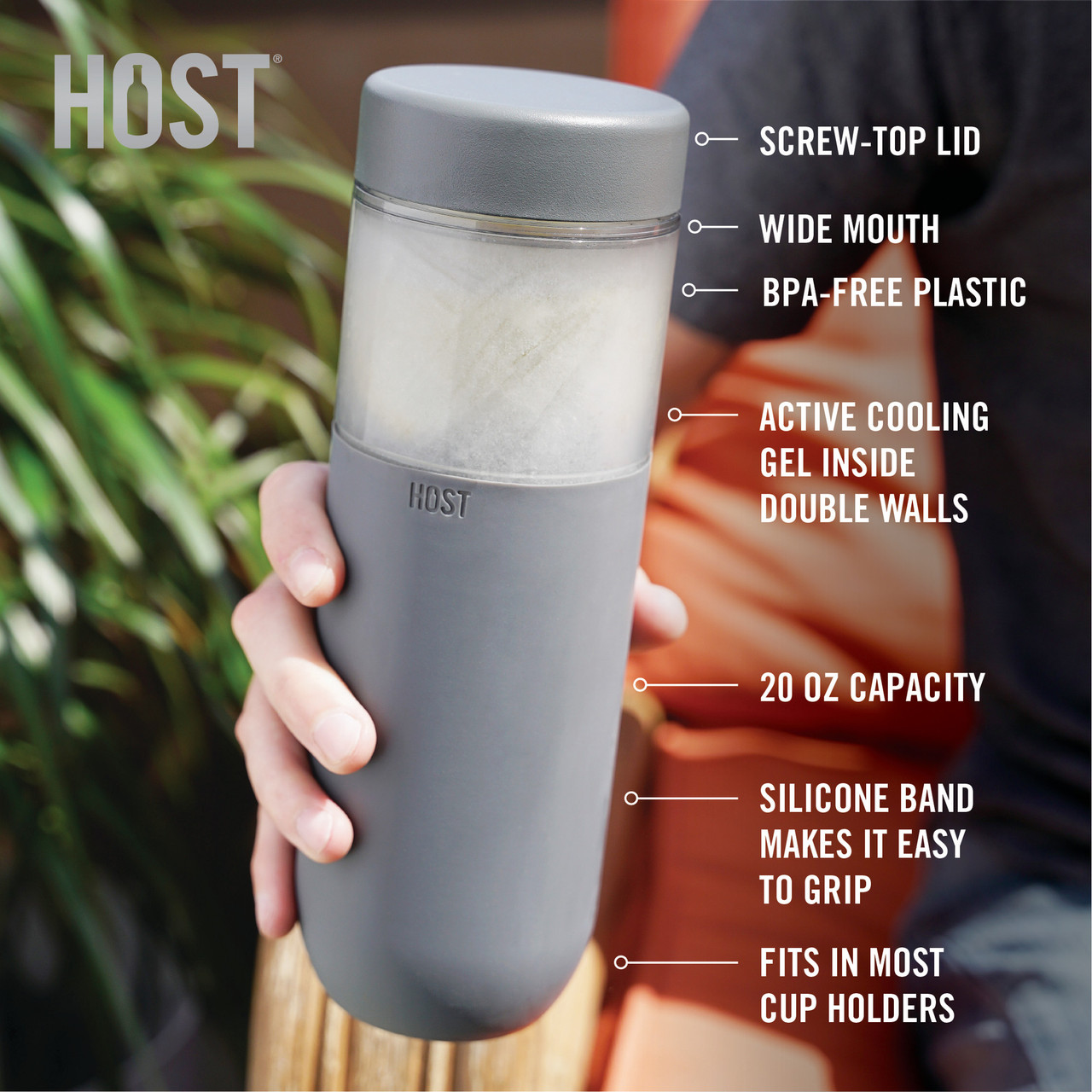 FREEZE Bottle in Gray by HOST®