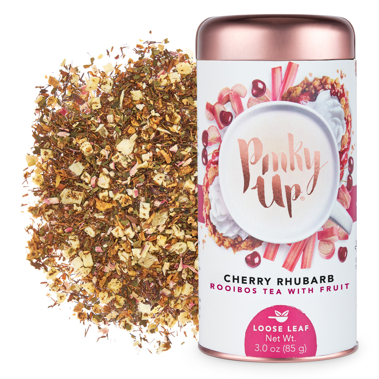 Cherry Rhubarb Loose Leaf Tea Tins by Pinky Up