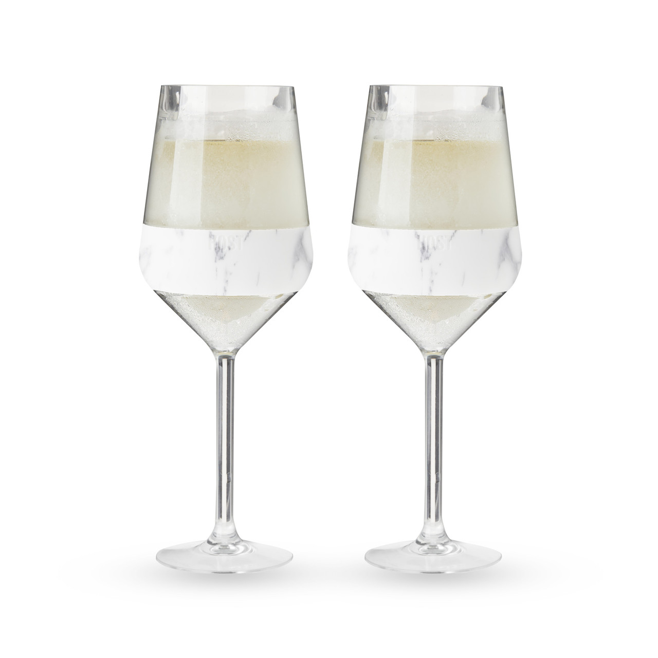 Wine FREEZE Stemmed in Marble (set of 2)  by HOST®