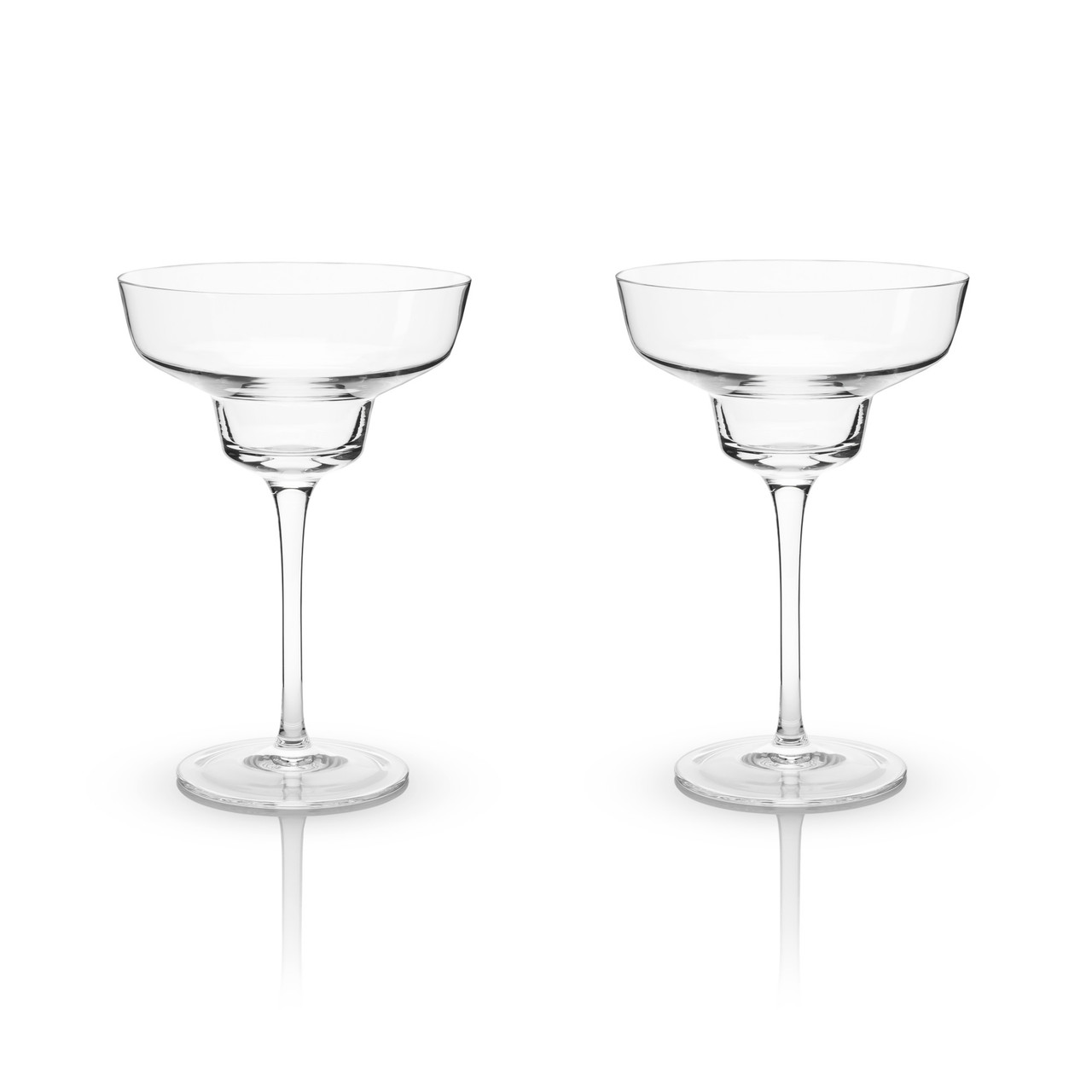Angled Crystal Margarita Glasses by Viski®