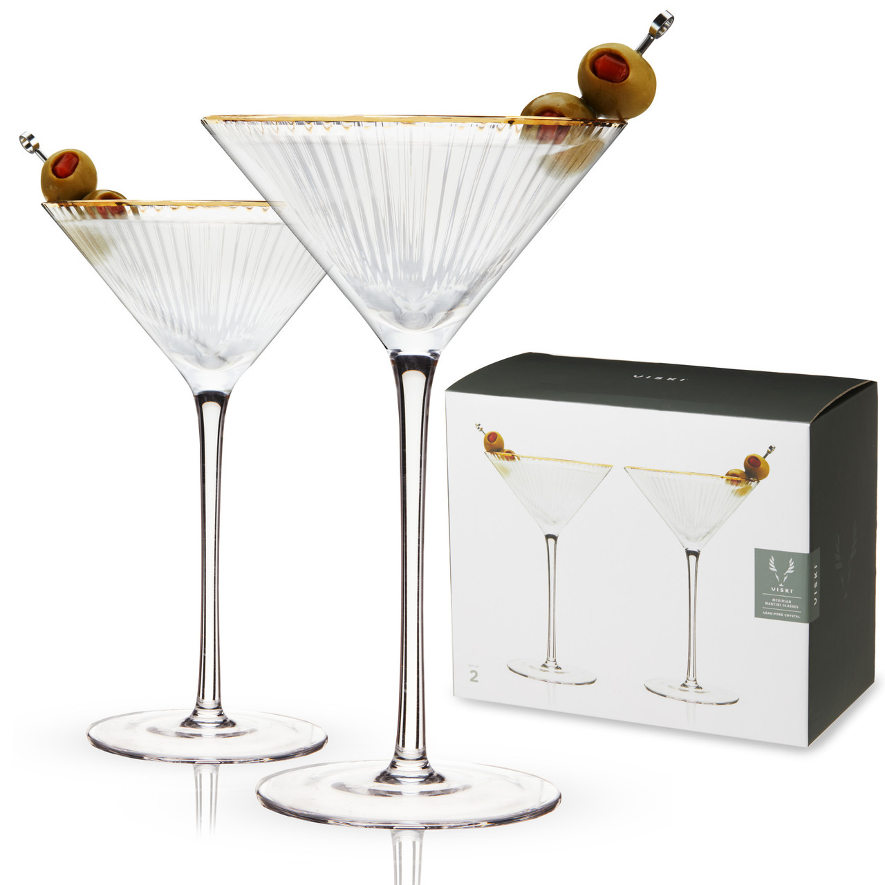 Meridian Martini Glasses (Set of 2) by Viski