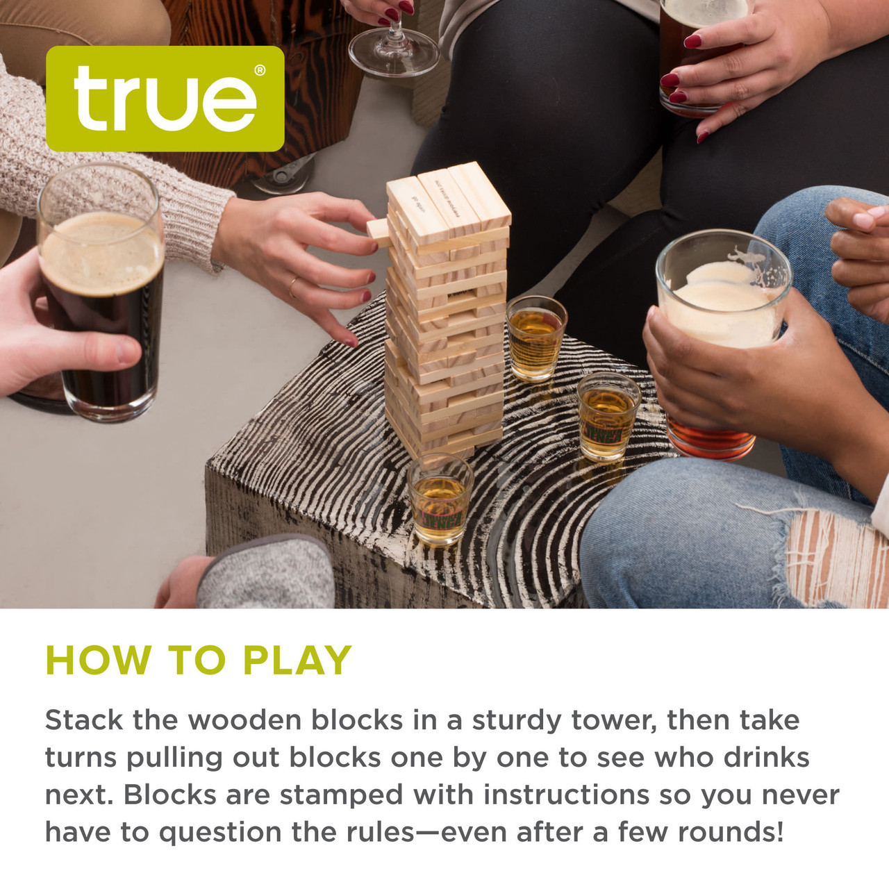 Stack Group Drinking Game by True