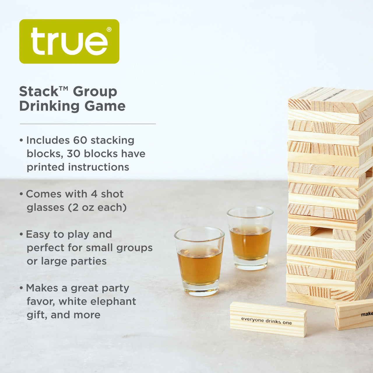 Stack Group Drinking Game by True