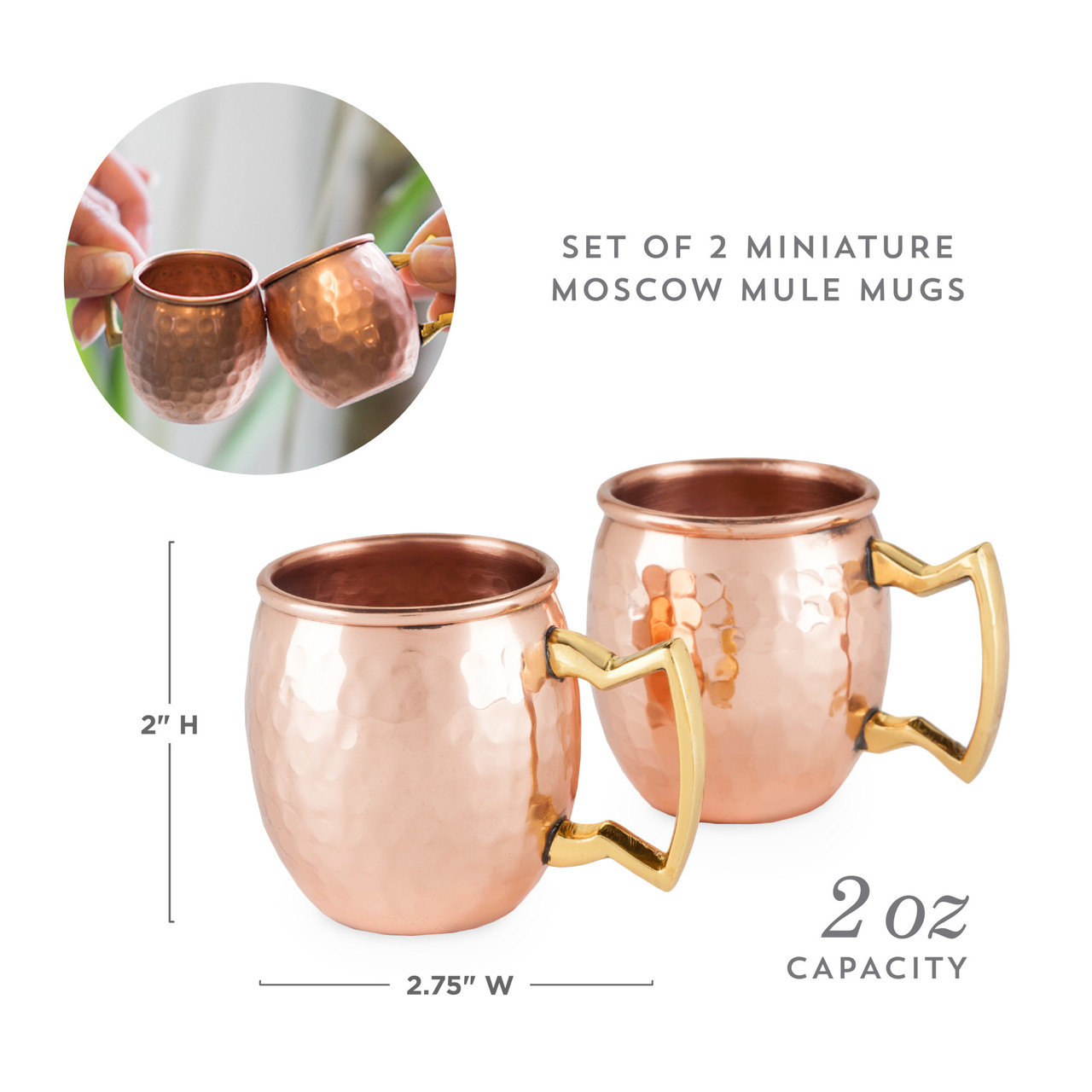 Moscow Mule Shot Mugs by Twine®