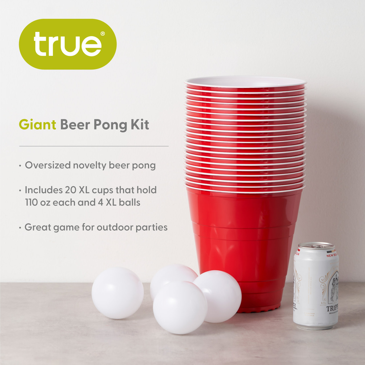 Giant Beer Pong Kit by True