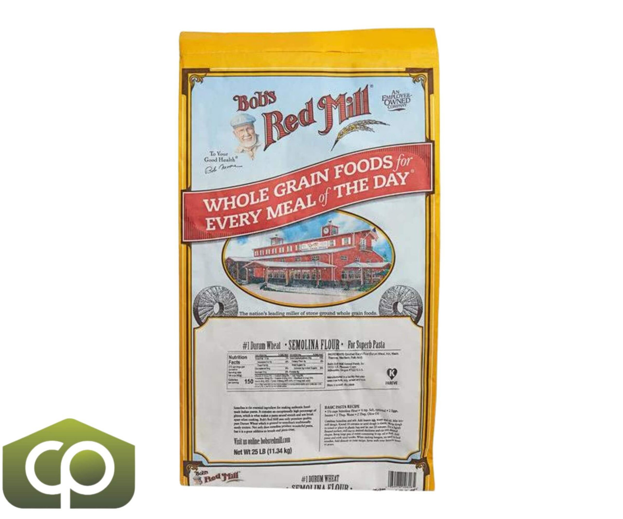 Bob's Red Mill 25 lbs. (11.34 kg) Semolina Pasta Flour-Chicken Pieces