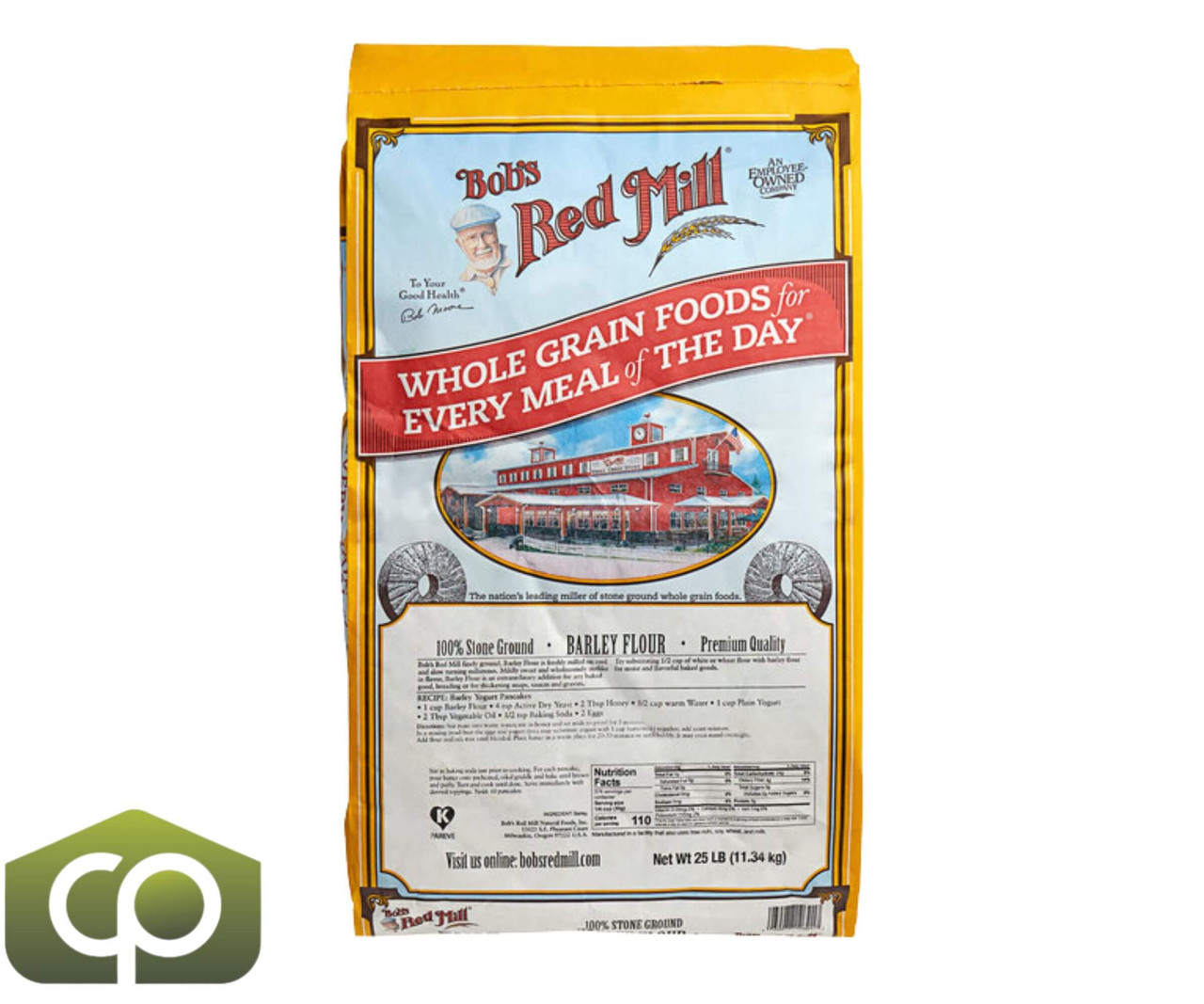 Bob's Red Mill 25 lbs. (11.34 kg) Barley Flour - Rich, Nutty Goodness-Chicken Pieces