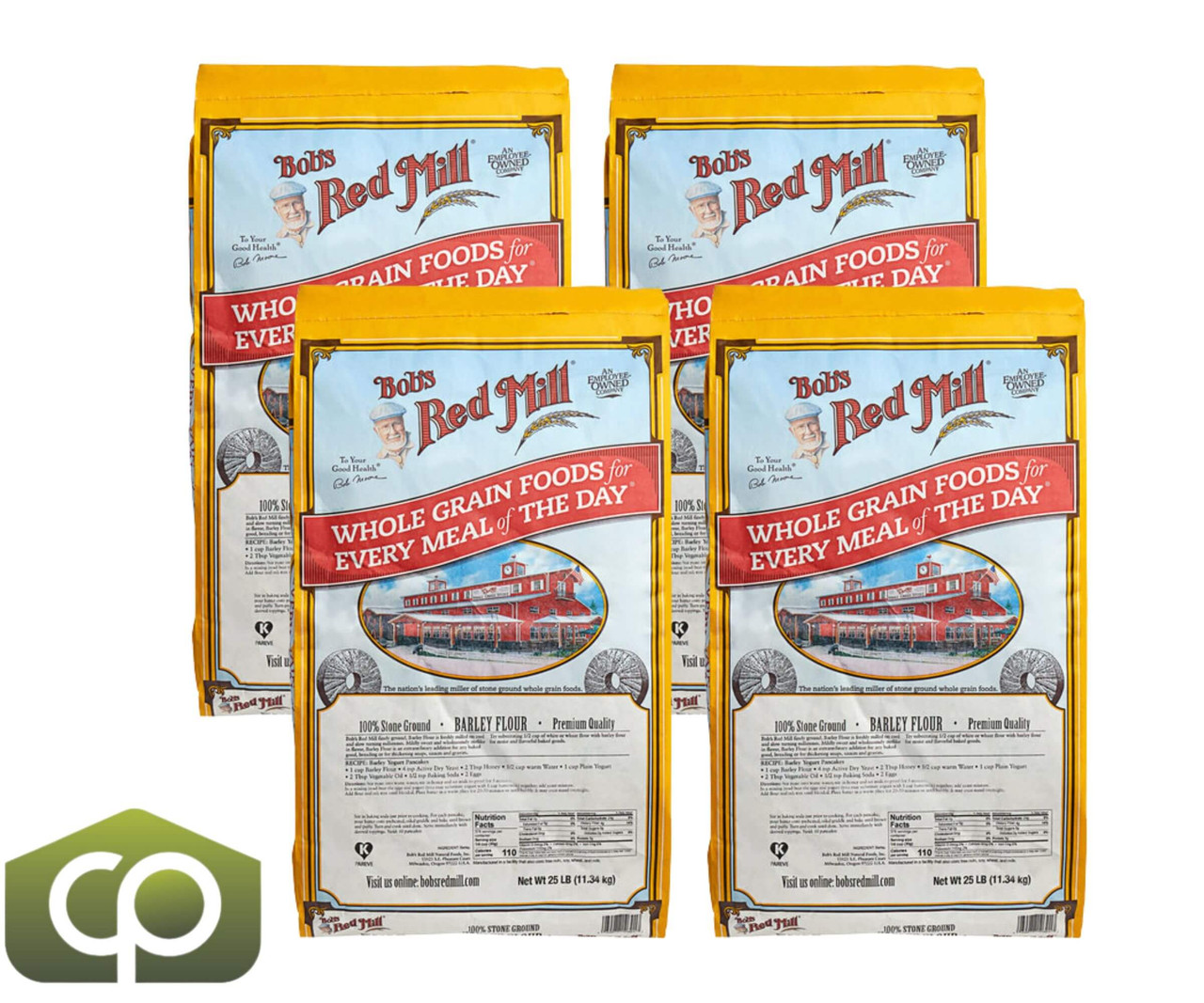 Bob's Red Mill 25 lbs. (11.34 kg) Barley Flour - Rich, Nutty Goodness-Chicken Pieces