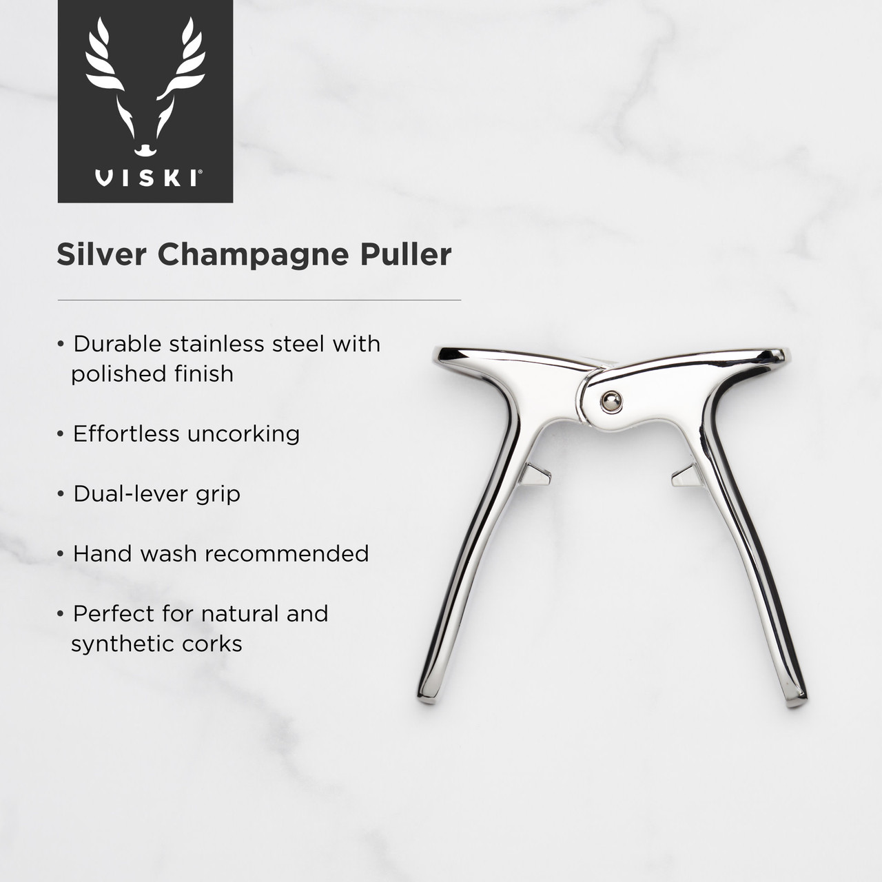 Silver Champagne Puller by Viski®