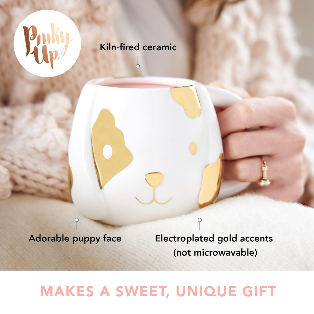 Penny Ceramic Puppy Mug by Pinky Up®