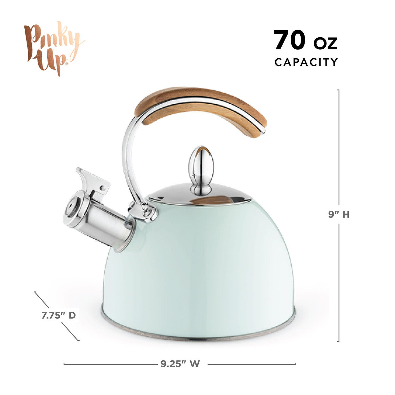 Presley Pistachio Tea Kettle by Pinky Up