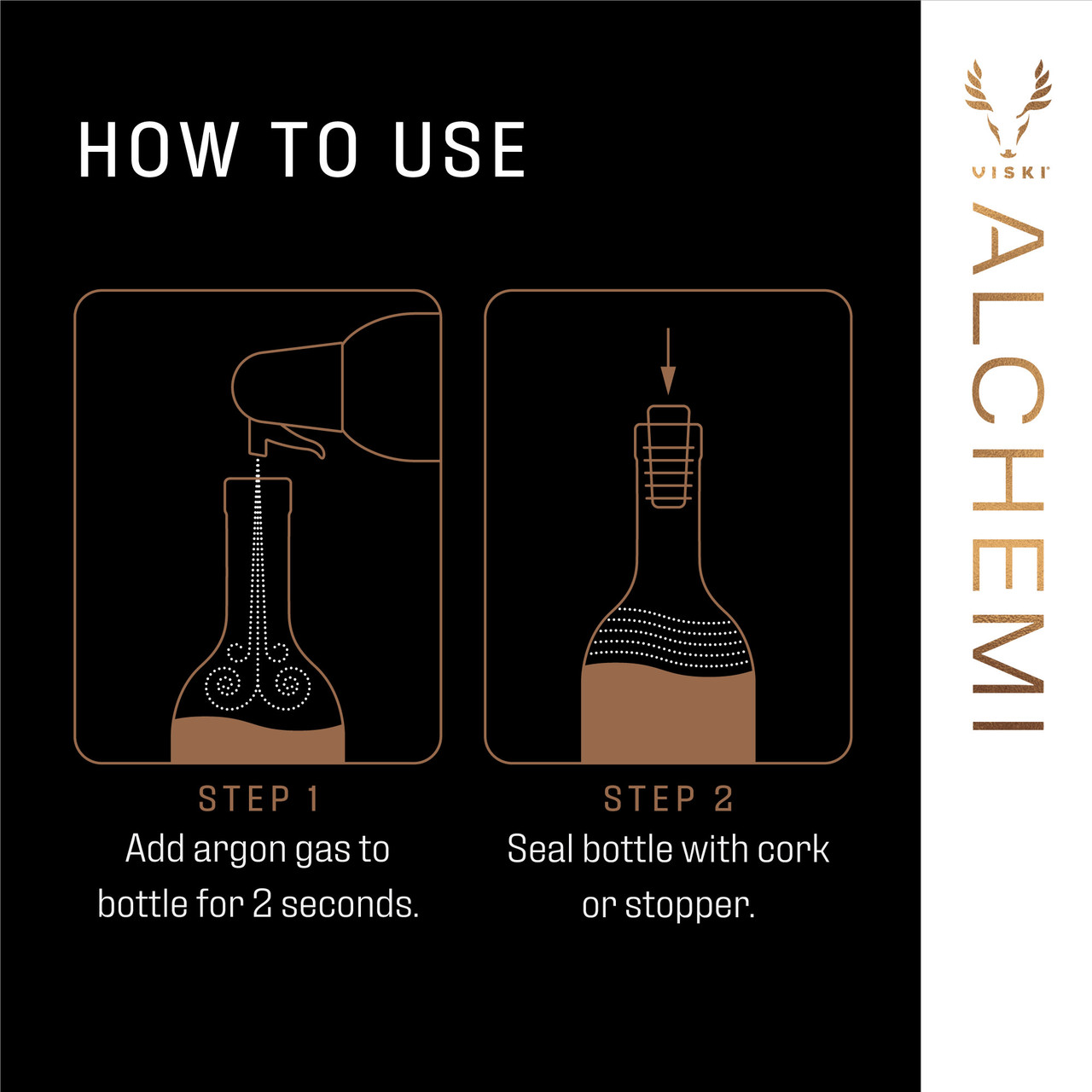 Alchemi Natural Argon Wine Preserver by Viski