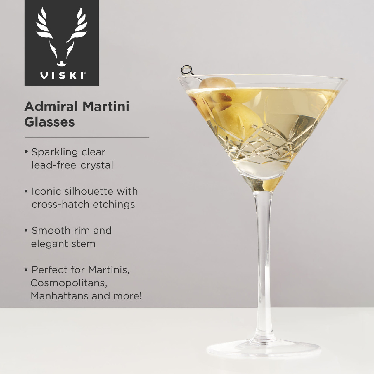 Admiral Martini Glasses by Viski