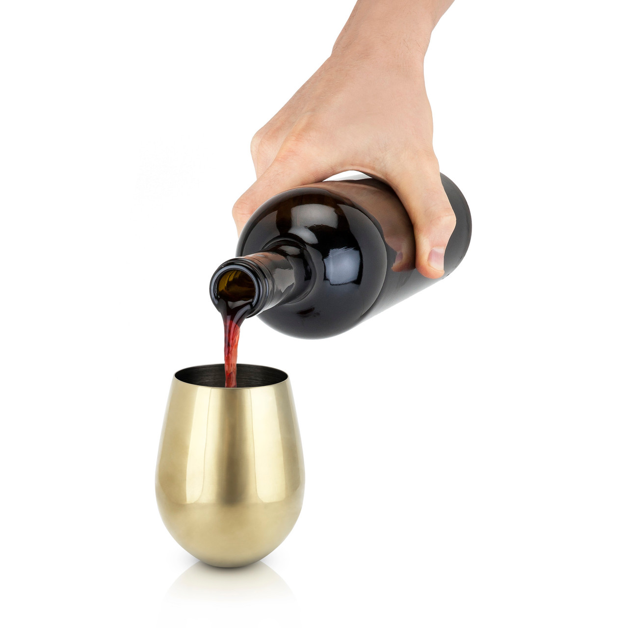 Gold Stemless Wine Glasses by Viski®