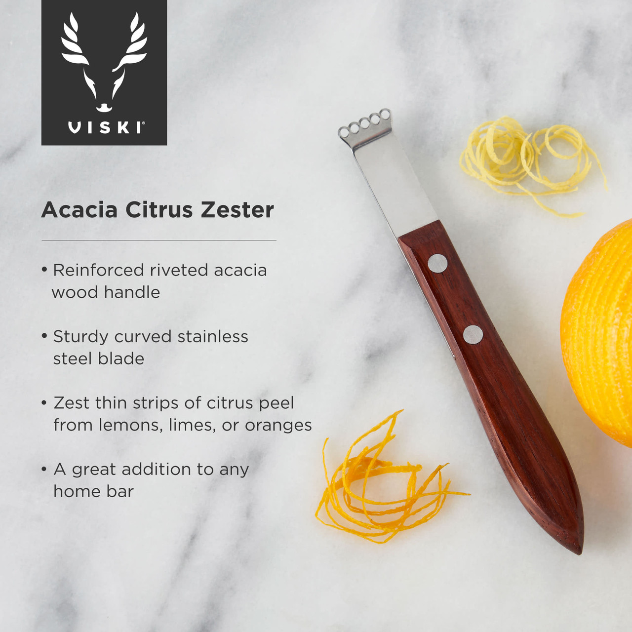 Acacia Citrus Zester by Viski®