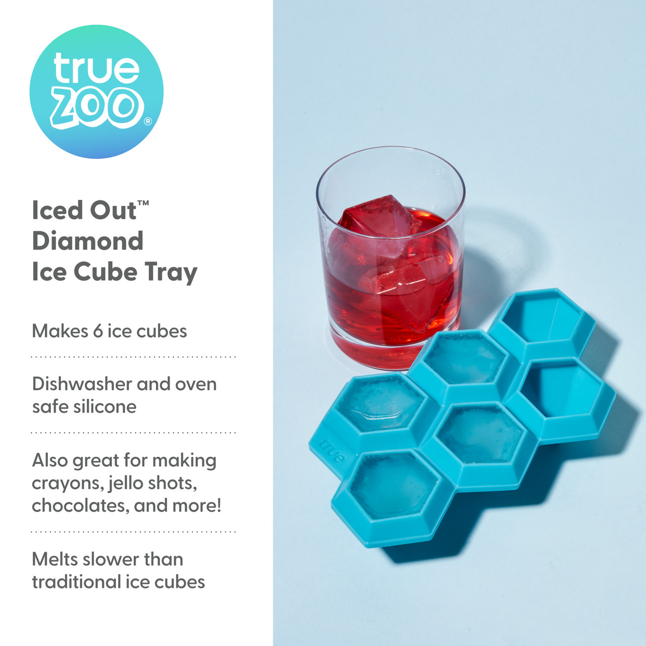 Iced Out Diamond Ice Cube Tray by TrueZoo