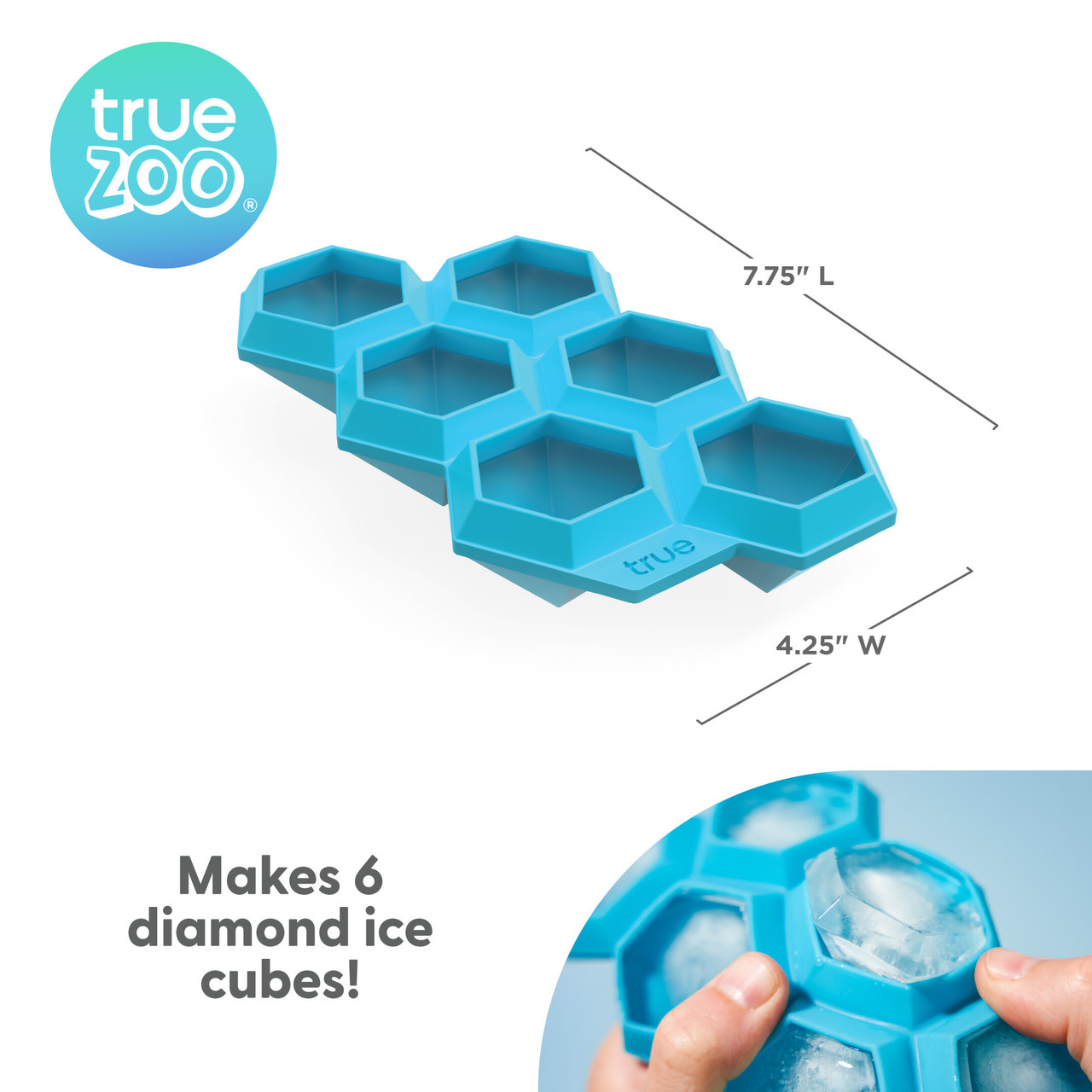 Iced Out Diamond Ice Cube Tray by TrueZoo