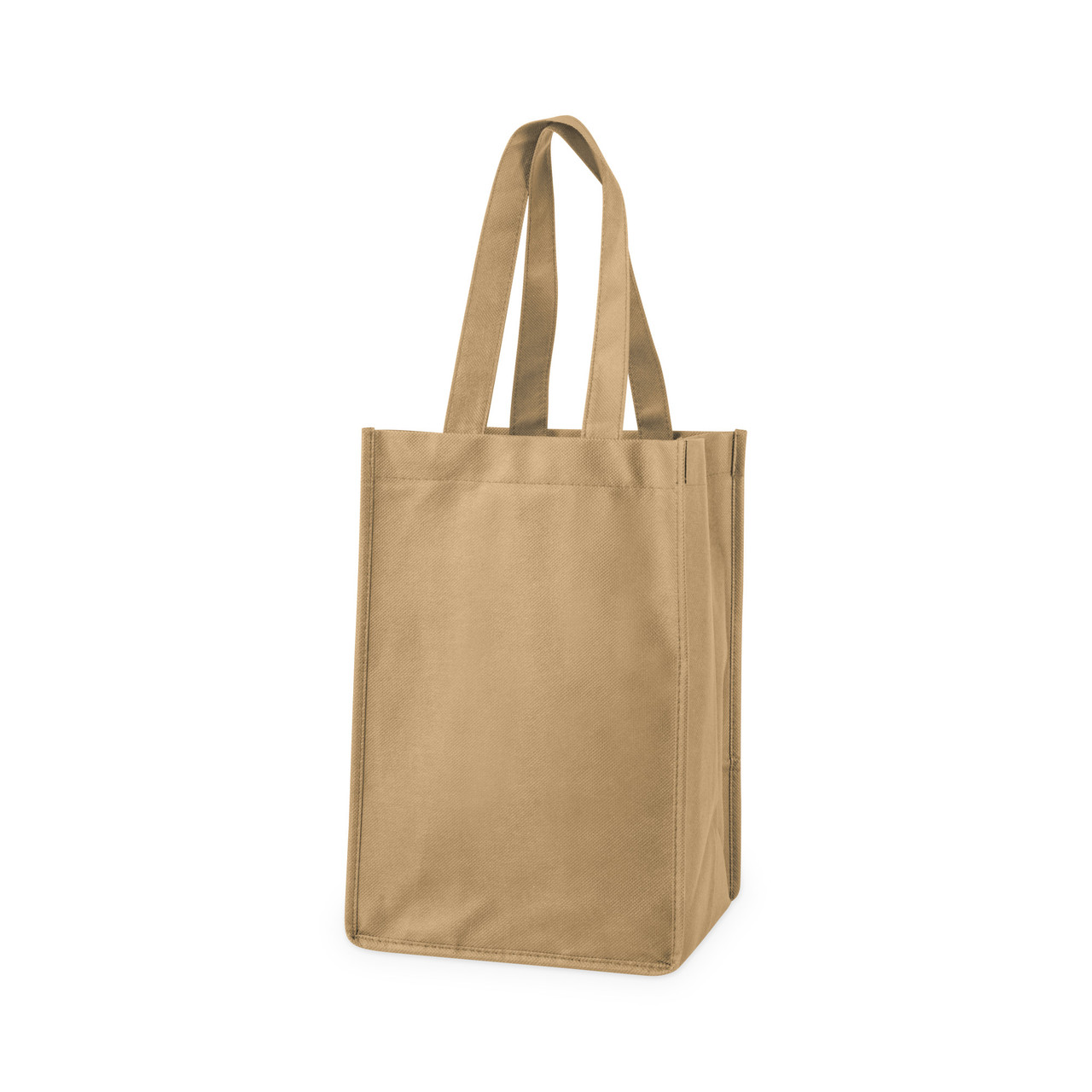 4 Bottle Non Woven Tote in Beige by True