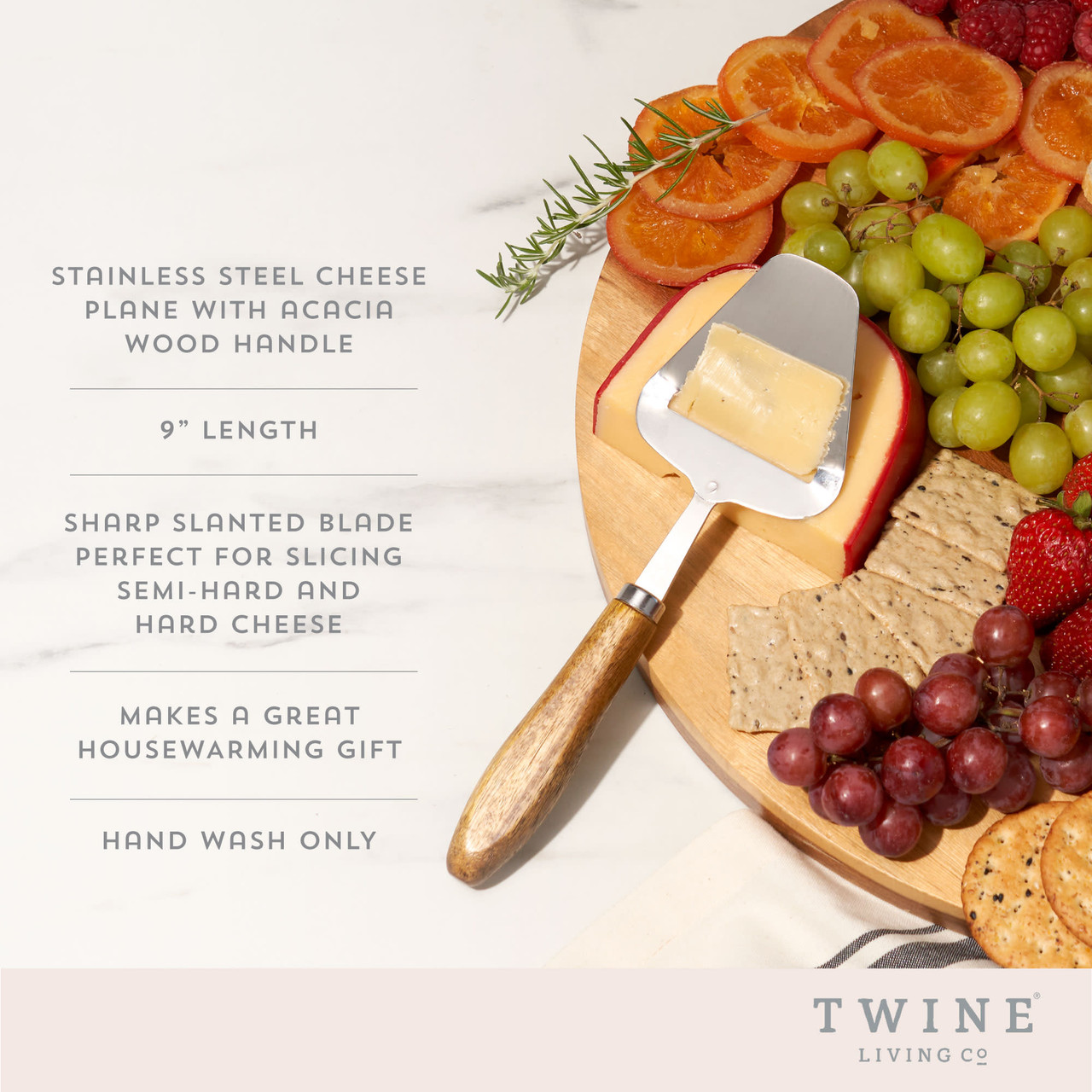 Acacia Cheese Plane by Twine®