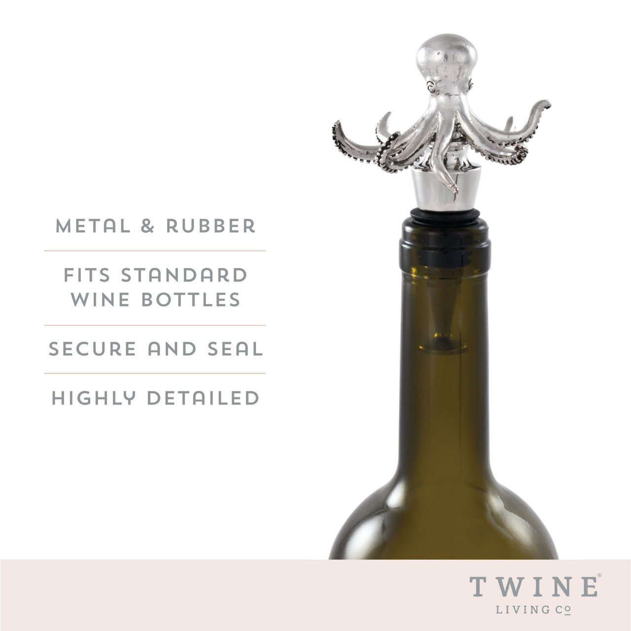 Octopus Bottle Stopper by Twine®