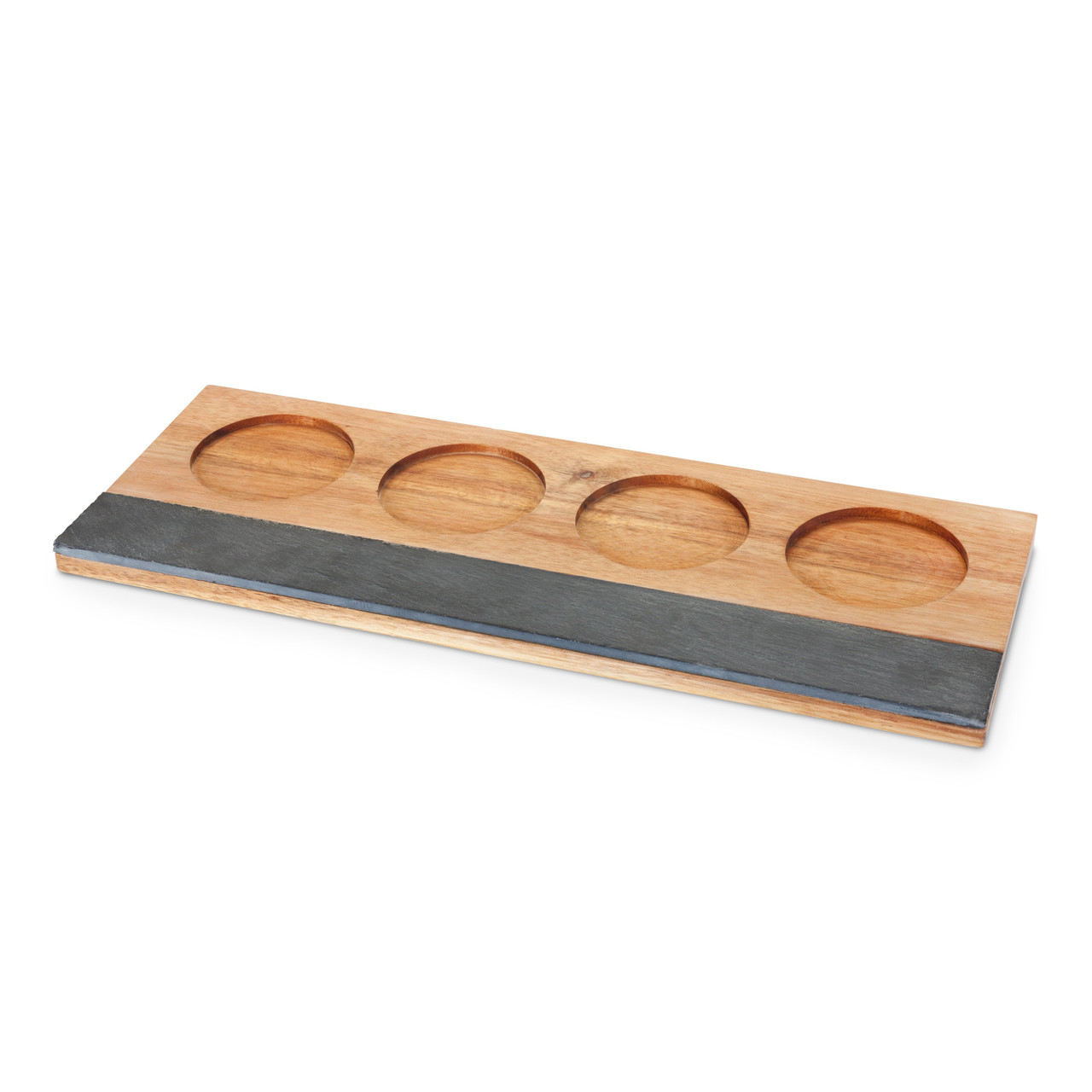 Acacia Wood Wine Flight Board by Twine®