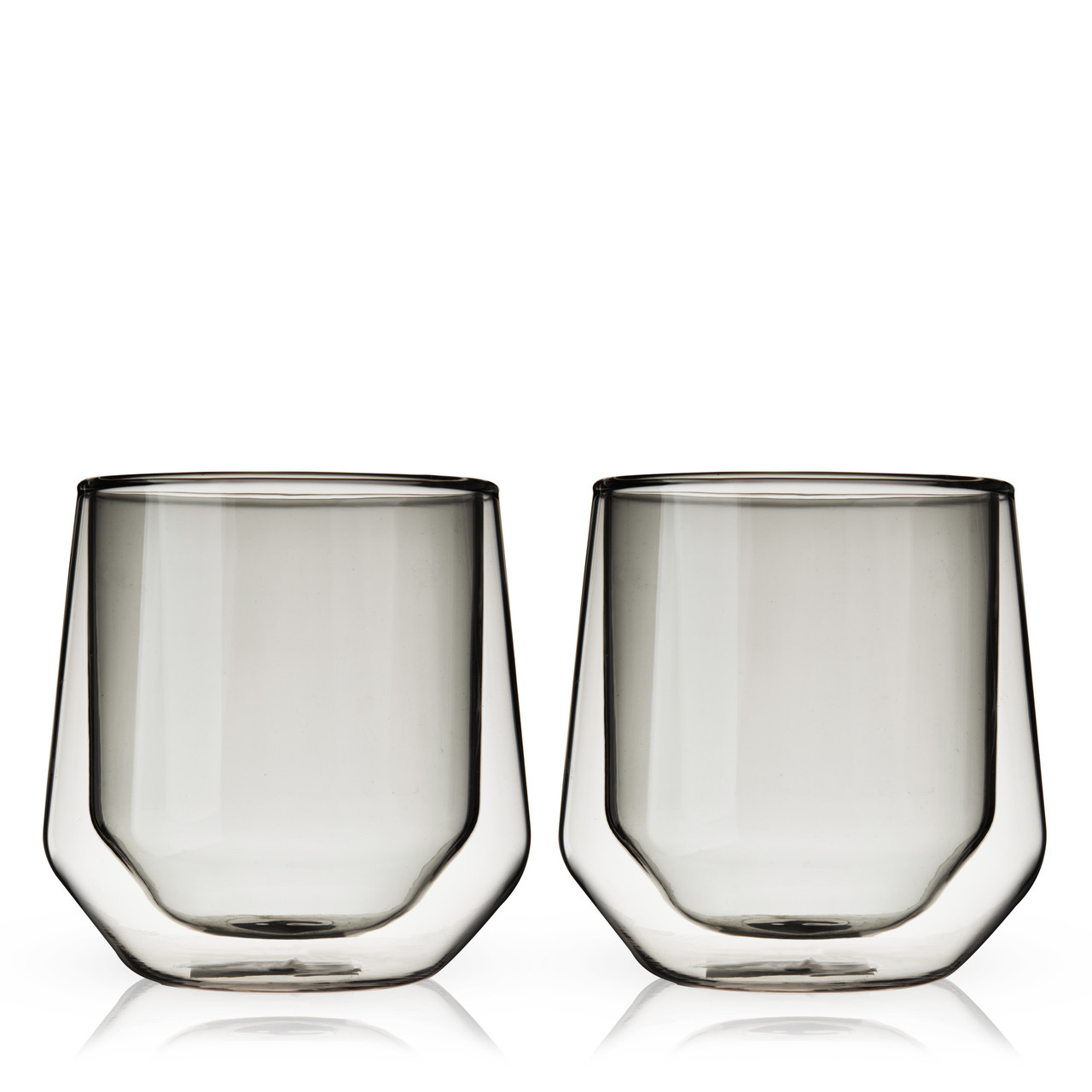 Double Walled Aurora Tumblers in Smoke (set of 2) by Viski