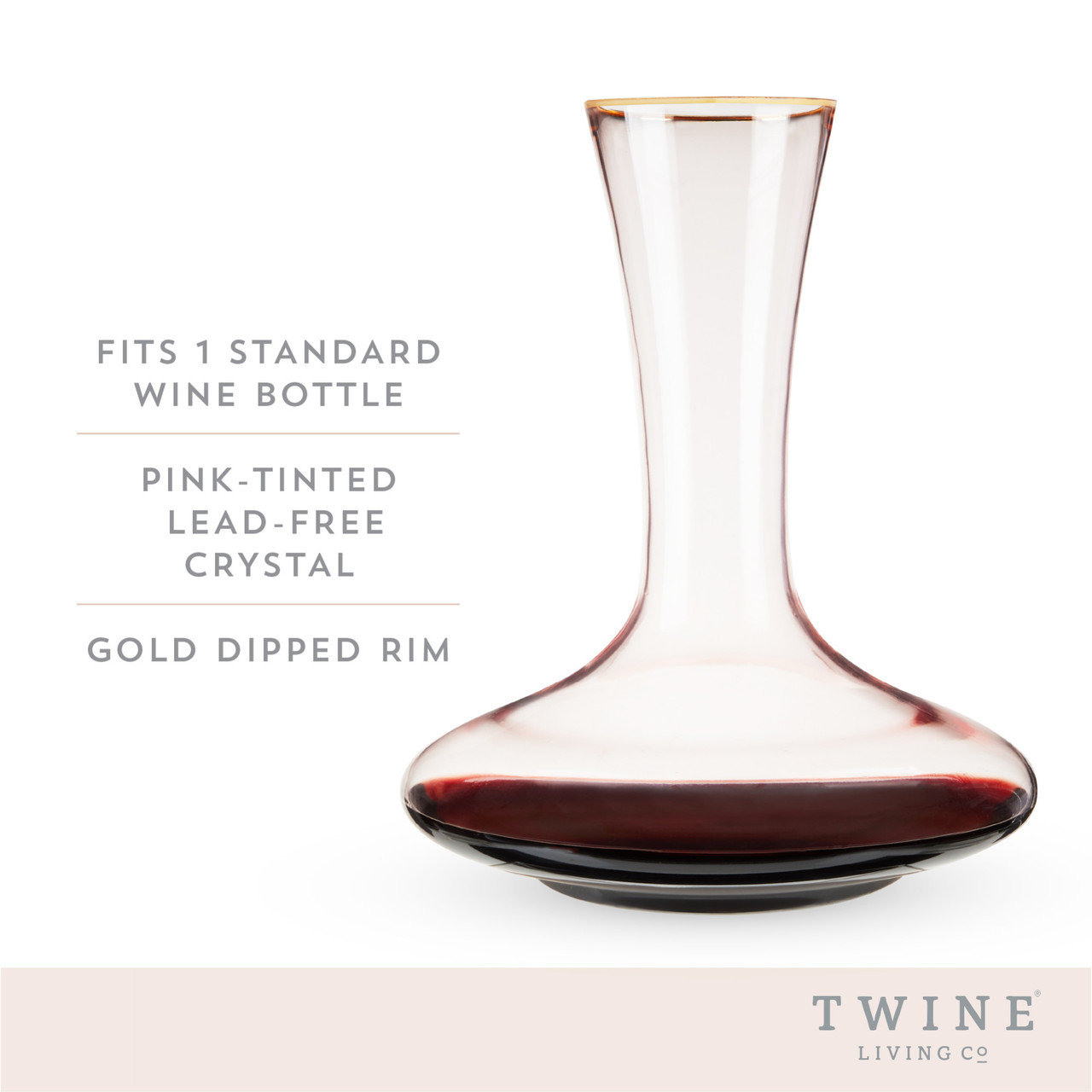 Rose Crystal Decanter by Twine