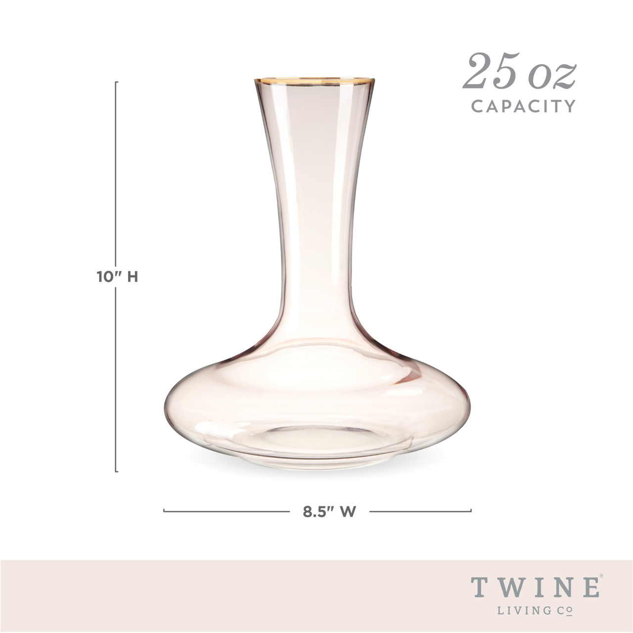 Rose Crystal Decanter by Twine