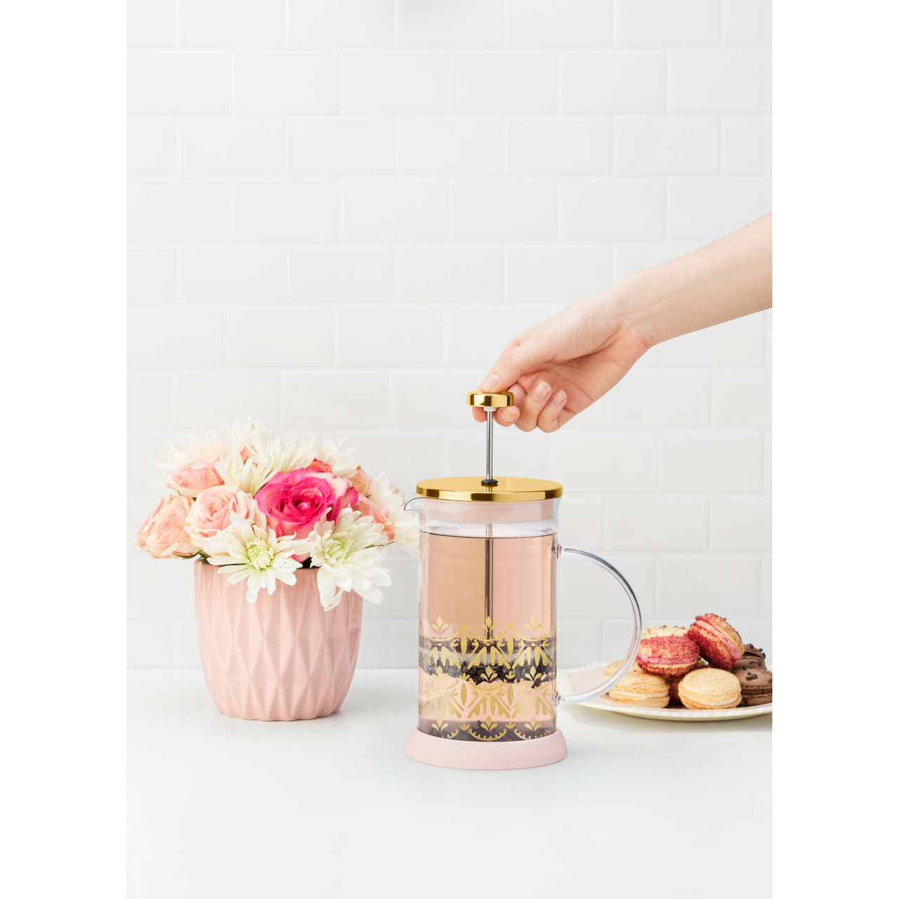 Riley Casablanca Glass Tea Press Pot by Pinky Up®