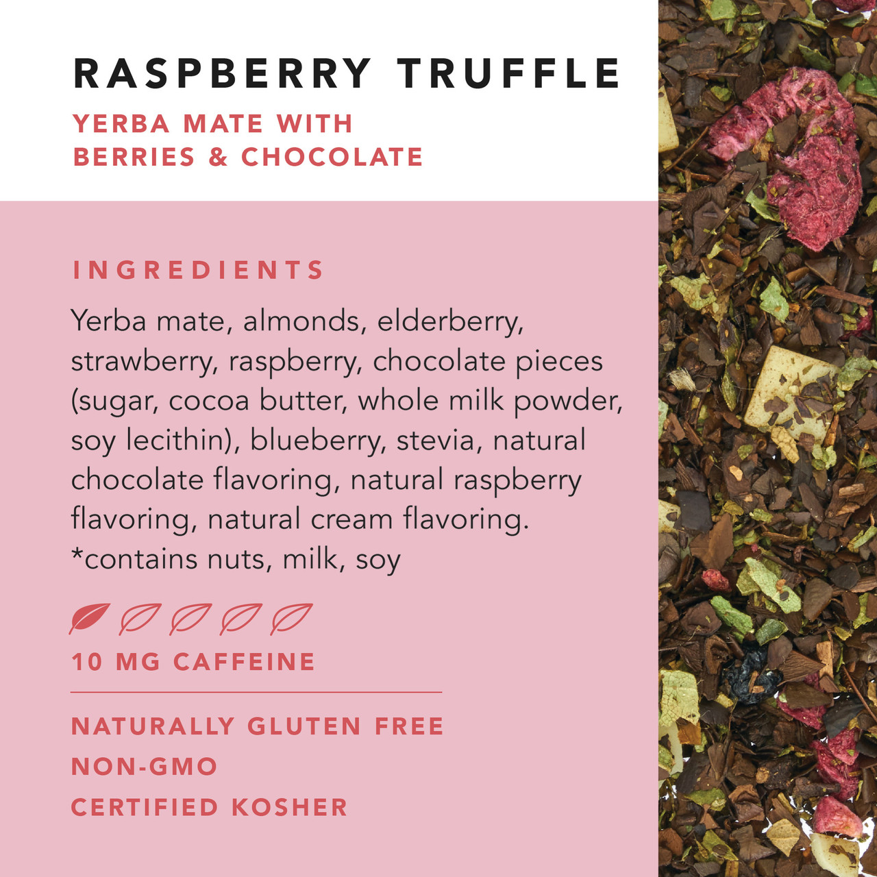 Raspberry Truffle Pyramid Tea Sachets by Pinky Up