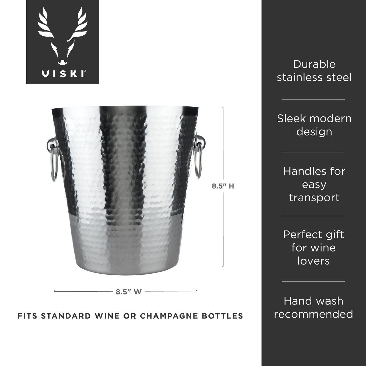 Hammered Ice Bucket by Viski®