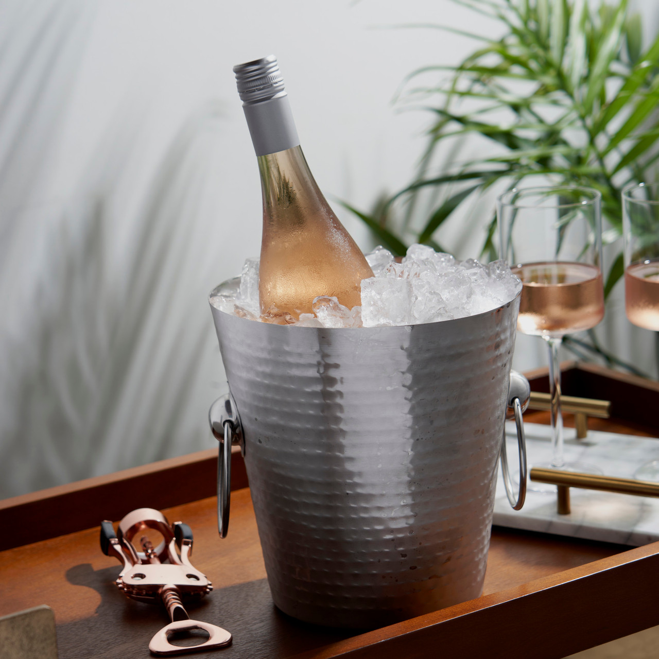 Hammered Ice Bucket by Viski®