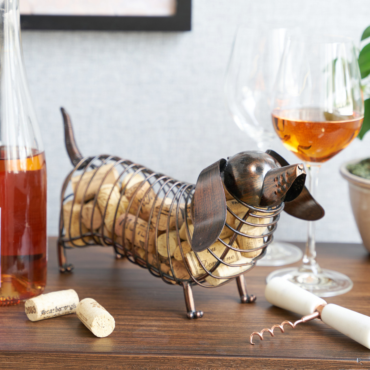 Woof Dachshund Cork Holder by True