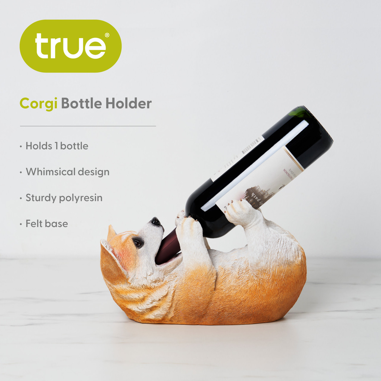 Corgi Wine Bottle Holder by True