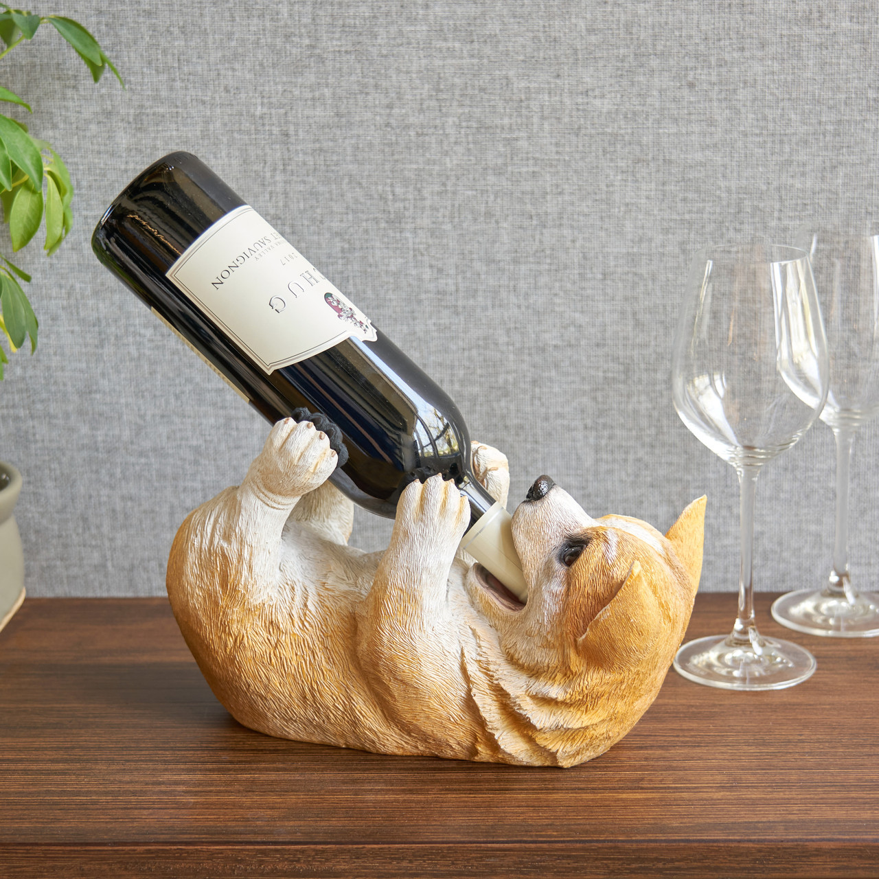 Corgi Wine Bottle Holder by True