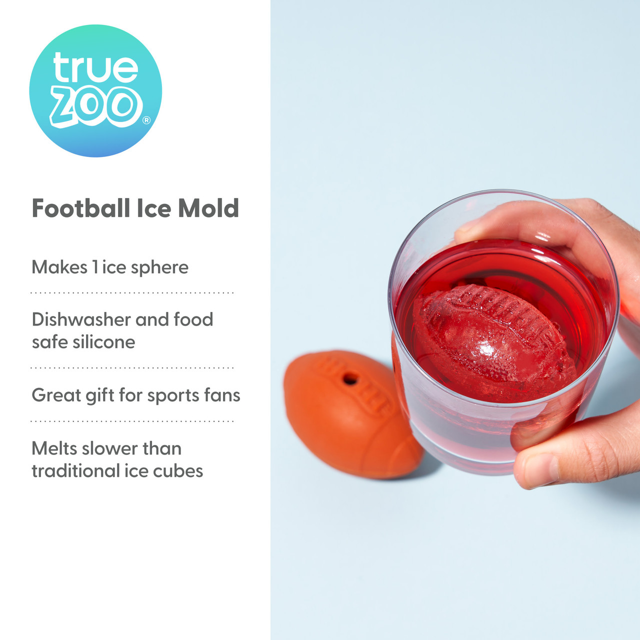 Football Silicone Ice Mold by TrueZoo