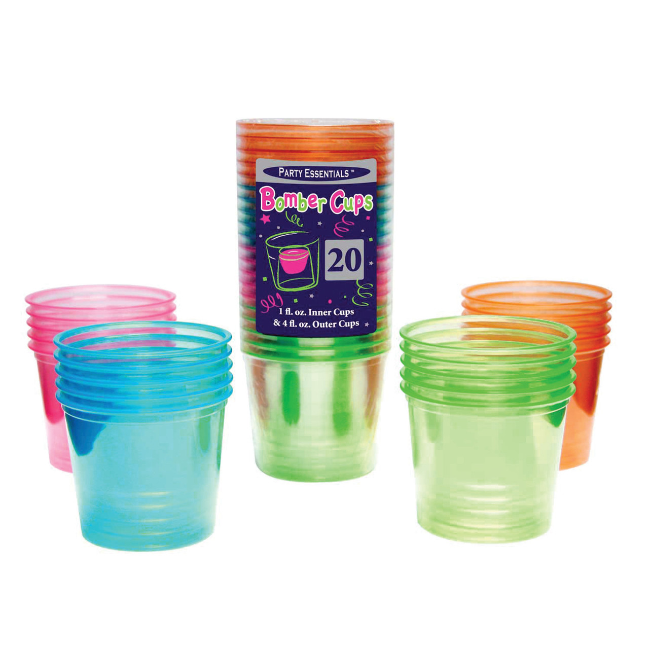Neon Bomber Cups