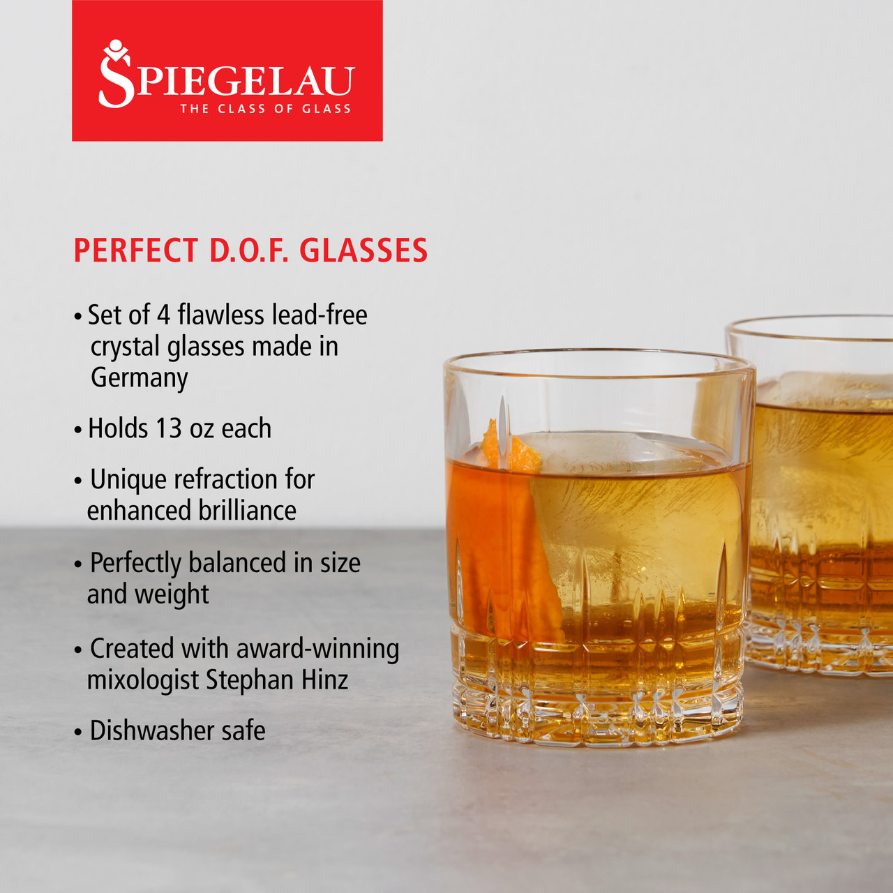 Spiegelau 13 oz Perfect D.O.F. glass (set of 4)