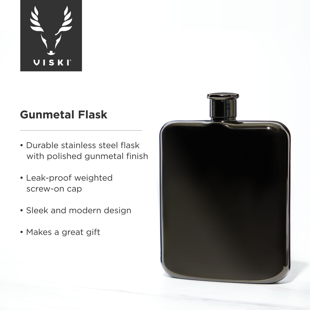 Gunmetal Flask by Viski®