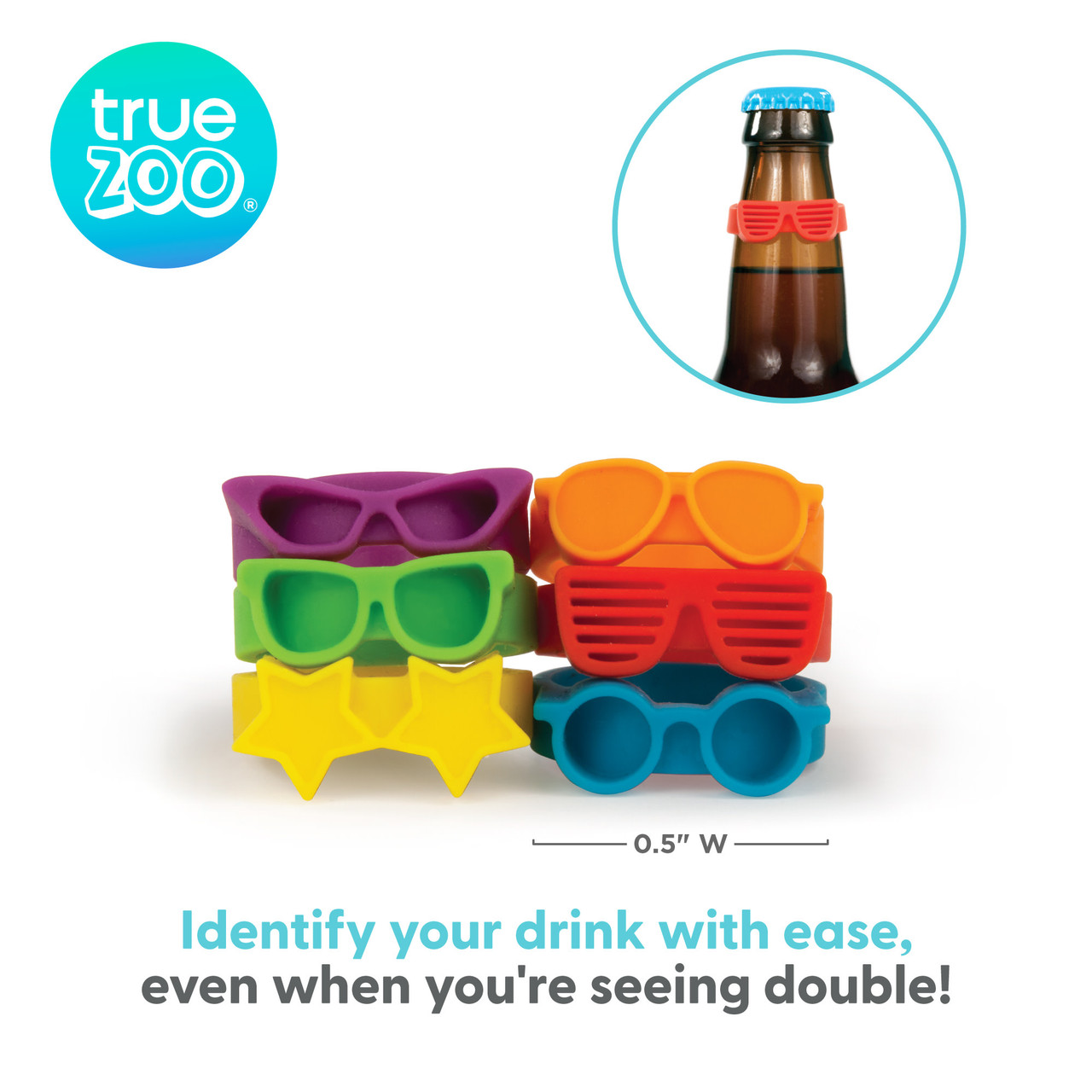 Beernoculars Bottle Markers by TrueZoo