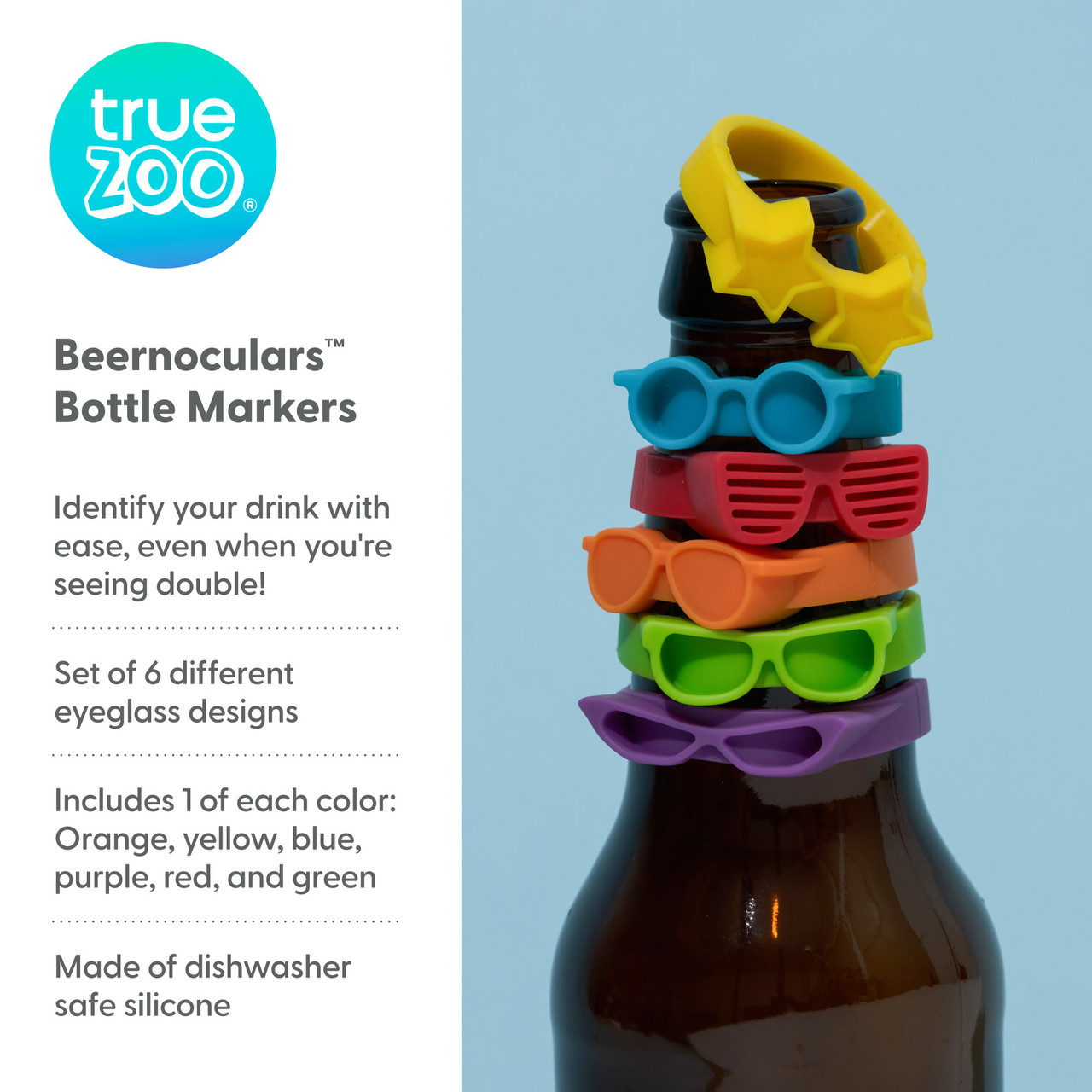 Beernoculars Bottle Markers by TrueZoo