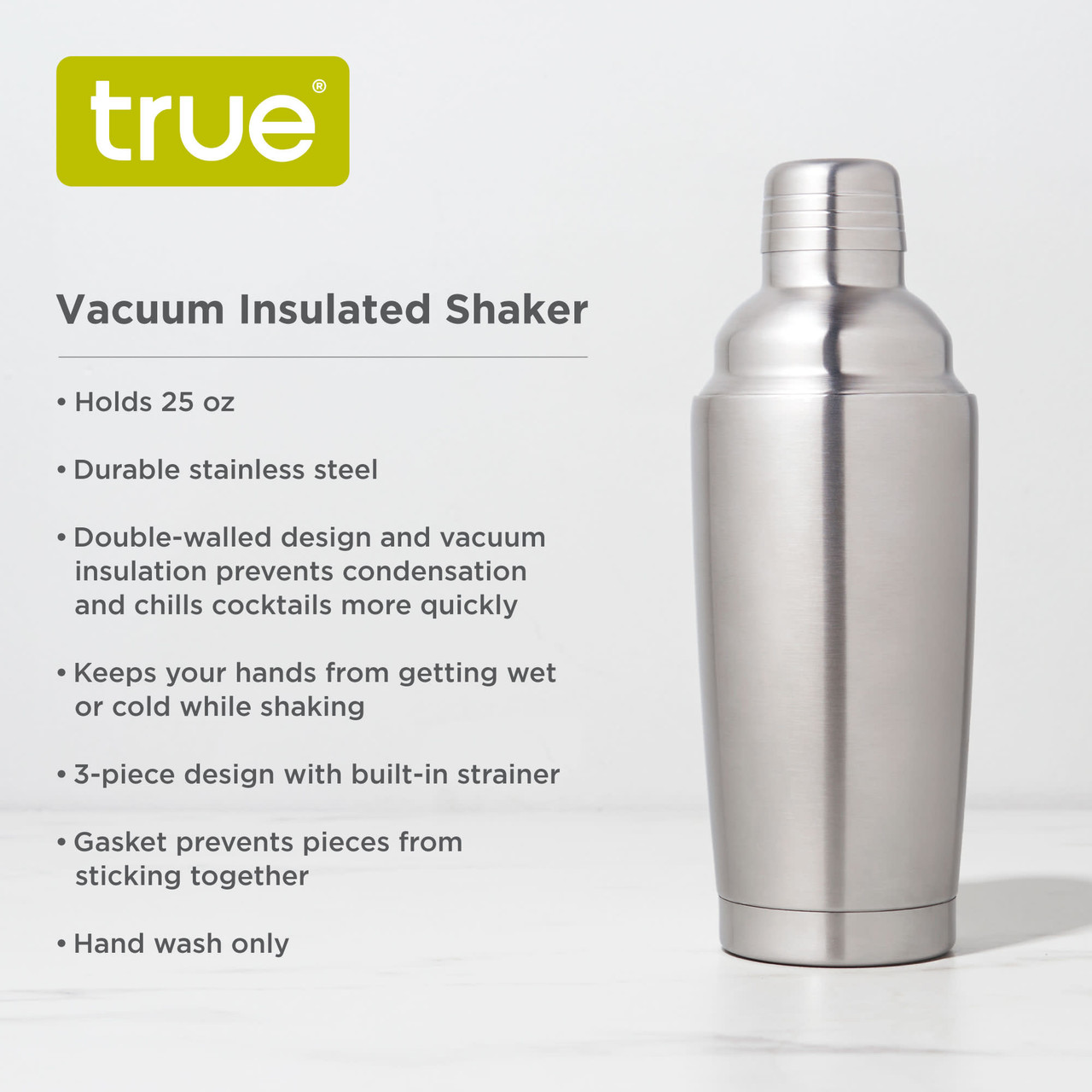 Vacuum Insulated Shaker by True