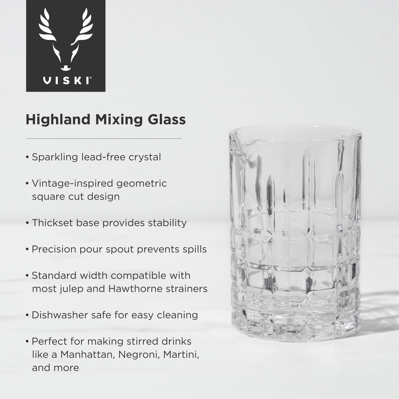 Highland Mixing Glass by Viski