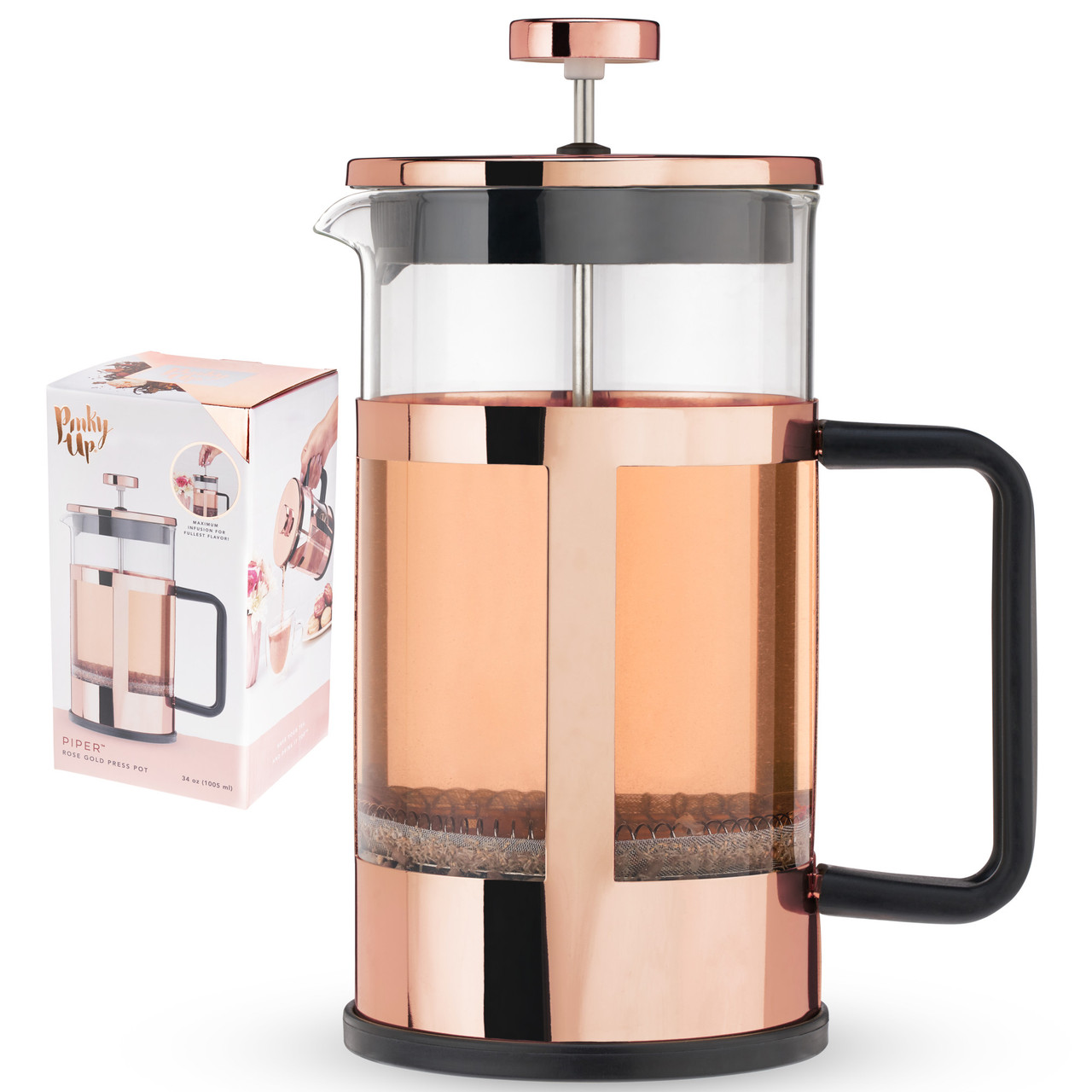 Piper Rose Gold Press Pot