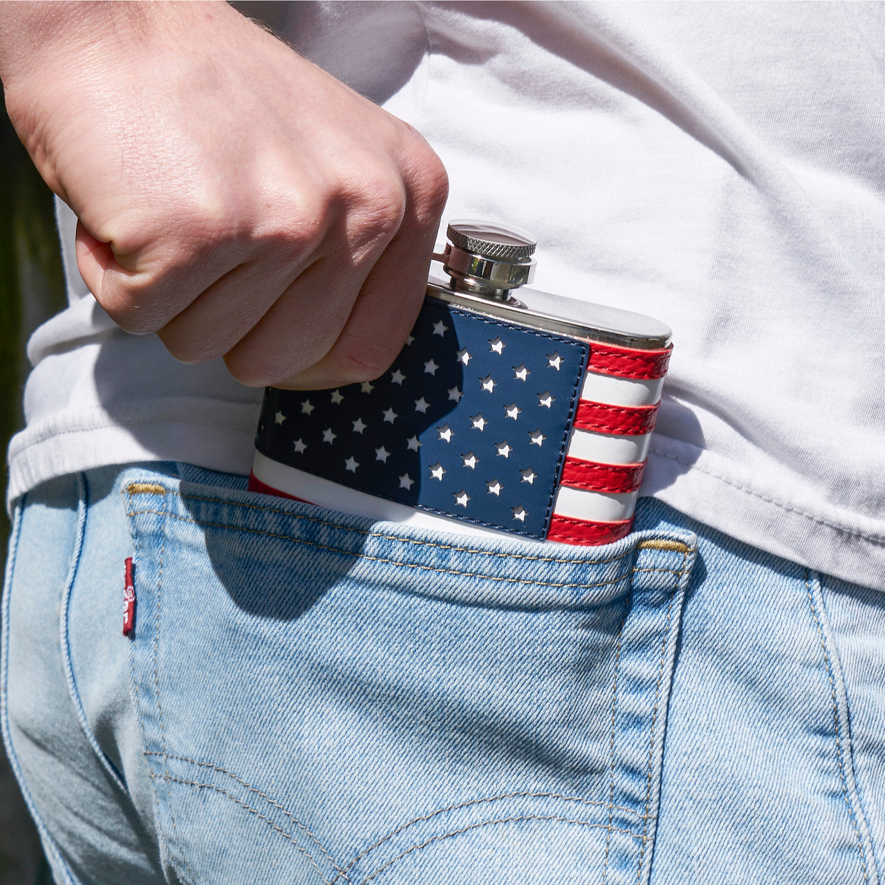 American Flag Flask by True