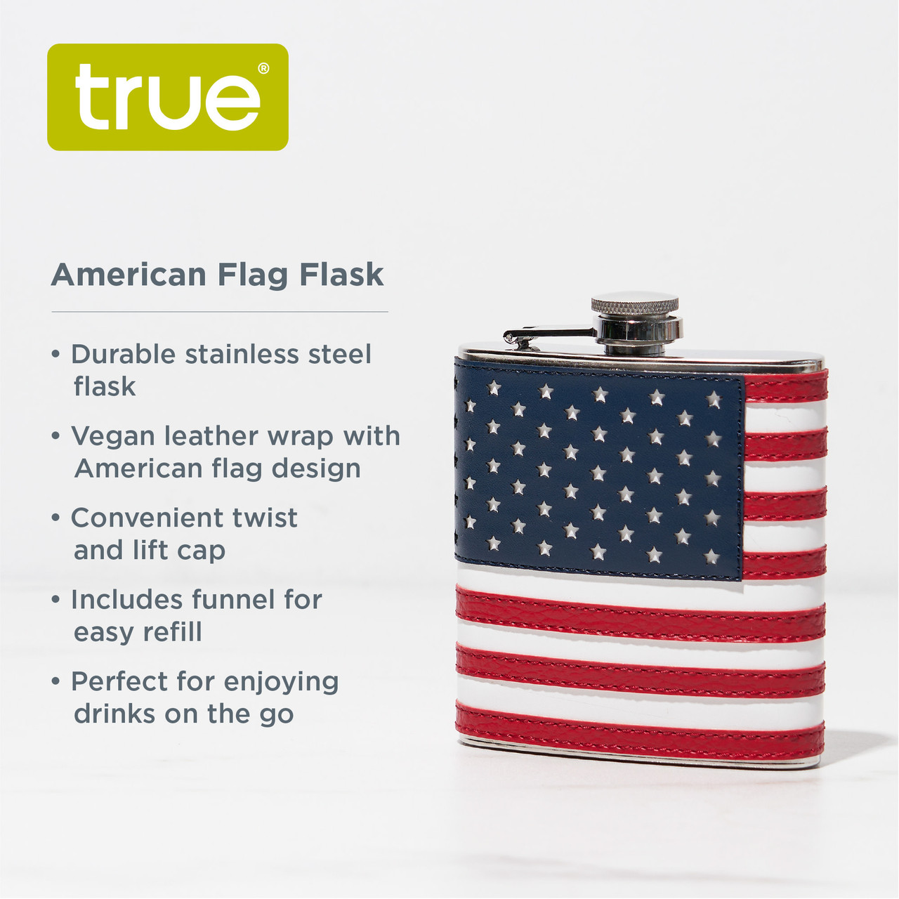 American Flag Flask by True