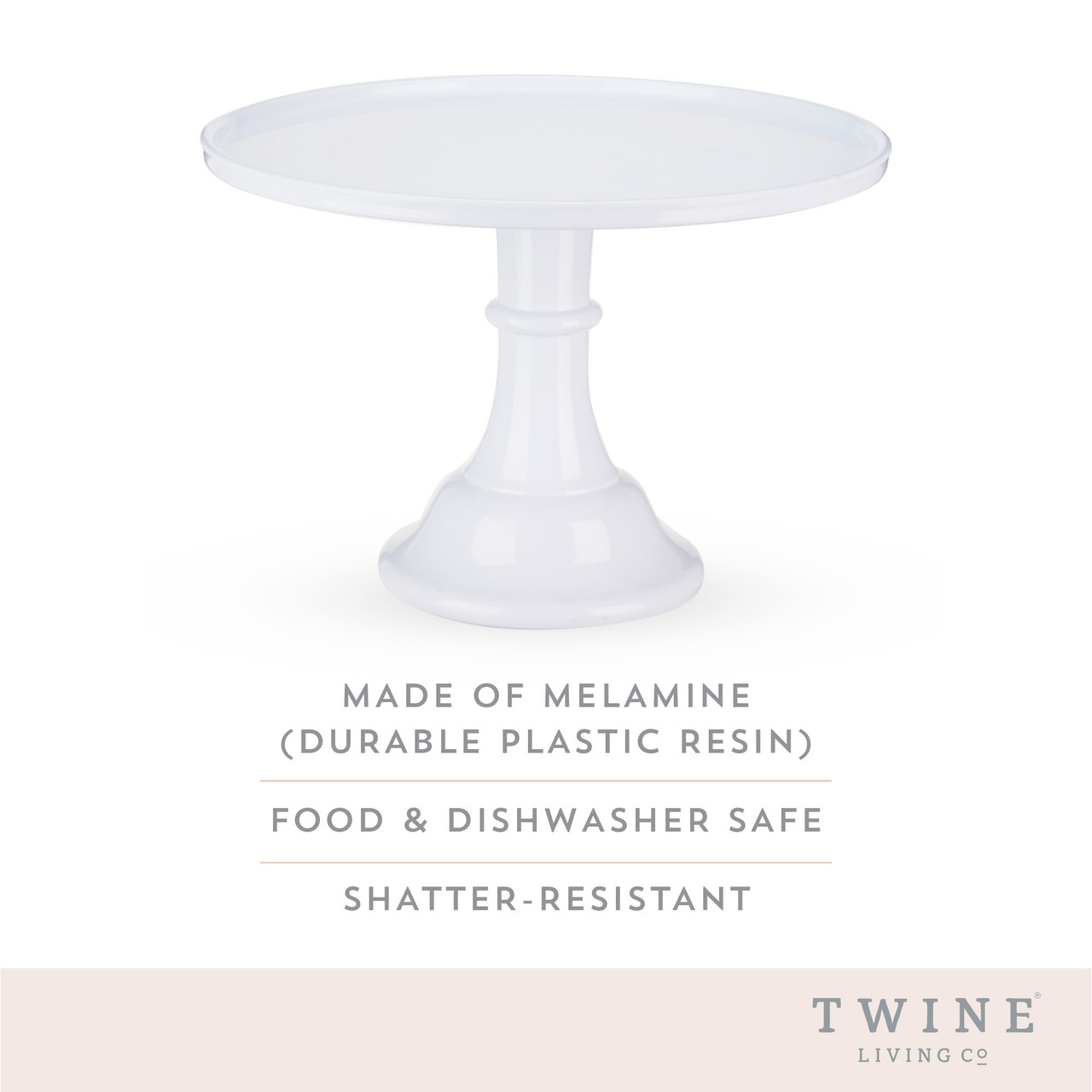 White Melamine Cake Stand by Twine Living