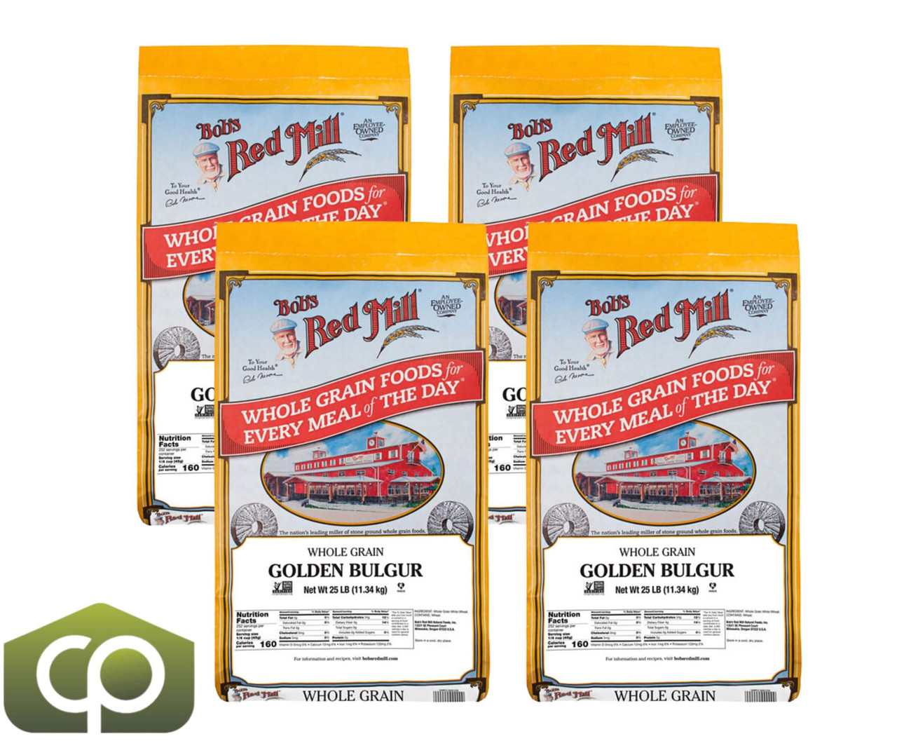 Bob's Red Mill 25 lbs. (11.34 kg) Golden Bulgur Wheat-Chicken Pieces