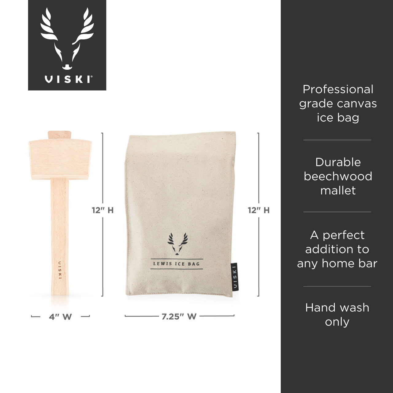 Lewis Ice Bag and Mallet by Viski®